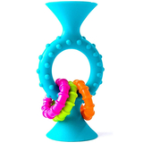 Прорізувач-брязкальце на присосках Fat Brain Toys pipSquigz Loops, бірюзовий (FA166-1) - Pampik