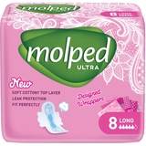 Гігієнічні прокладки Molped Ultra Long, 8 шт. - Pampik