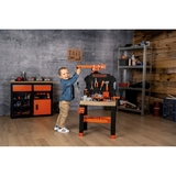 Игровой набор Smoby Black+Decker. Профессиональная мастерская с подъемным краном и машинкой (7600360741) - Pampik - 4