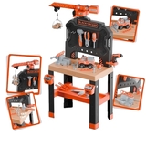 Игровой набор Smoby Black+Decker. Профессиональная мастерская с подъемным краном и машинкой (7600360741) - Pampik