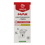 Електрофумігатор Vaco Max, з рідиною, 30 ночей + 10 ночей, додатково, 30 мл - Pampik - 5