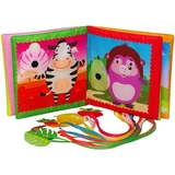 М'яка книжка-сюрприз Книжковий хмарочос Розвивайка Хто що їсть? - Pampik - 2