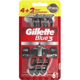 Одноразові станки для гоління Gillette Blue 3 Nitro, 6 шт - Pampik