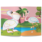 Перші розмальовки з кольоровим контуром і наліпками. Птахи (F00023851) - Pampik - 2