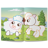 Перші розмальовки з кольоровим контуром і наліпками. Ферма (F00023855) - Pampik - 2