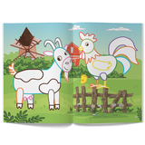 Перші розмальовки з кольоровим контуром і наліпками. Ферма (F00023855) - Pampik - 4