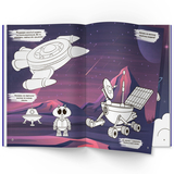 Перша кольорова розмальовка з розвивальними завданнями. Малюємо космос (F00026729) - Pampik - 5