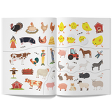 Перші розмальовки з кольоровим контуром і наліпками. Ферма (F00023855) - Pampik - 5