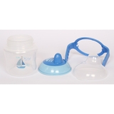 Поїльник-непроливайка Lindo, з м'яким носиком, 6+ міс., 150 мл, синій (LI 710 син) - Pampik - 3