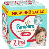 Подгузники-трусики Pampers Premium Care Pants 7 (15+ кг), 80 шт. - Pampik