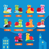 Натуральні цукерки Bob Snail Яблуко-груша з іграшкою, 20 г, в асортименті - Pampik - 2