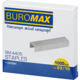 Скобы для степлеров Buromax Люкс №23/10 1000 шт. (BM.4405) - Pampik