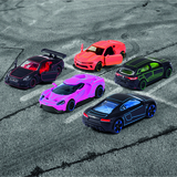 Набір металевих машинок Majorette Яскравий гонщик, з неоновими елементами, 7,5 см, 5 шт. (2053179) - Pampik - 6