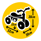 Біговел Smoby Міккі Маус Роккі, чотириколісний (721404) - Pampik - 4