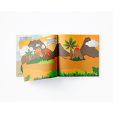 Розмальовки, аплікації, завдання. Динозаври на прогулянці. 40 наліпок (F00025085) - Pampik - 4