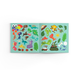 Розмальовки, аплікації, завдання. Динозаври на прогулянці. 40 наліпок (F00025085) - Pampik - 5