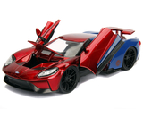 Машина металлическая Jada Марвел Человек-Паук Ford GT (2017) с фигуркой Человека-Паука (253225002) - Pampik - 11