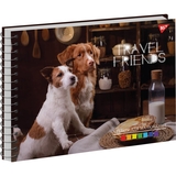 Альбом для малювання Yes Travel Friends A4, спіраль, 30 аркушів, в асортименті (130571) - Pampik - 3