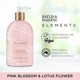 Жидкое мыло для рук Baylis & Harding Elements Pink Blossom & Lotus Flower, 500 мл - Pampik - 3
