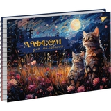 Альбом для малювання Yes Cats A4, спіраль, 30 аркушів, в асортименті (130572) - Pampik - 2