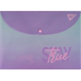 Папка-конверт Yes Glamour, A4, на кнопке (492194) - Pampik