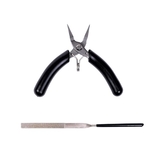 Набір інструментів для складання моделей Metal Time Standard Toolkit, плоскогубці та надфіль (STNTK22-2) - Pampik