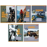 Набор тетрадей 1 Вересня Mens hobby, А5, в клетку, 36 листов, 15 шт. (767327) - Pampik