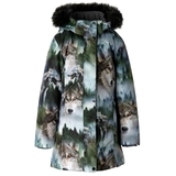 Парка Huppa Emmi, р.128, разноцветный с принтом (12890030-42299-128) - Pampik - 2