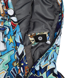 Дитячий зимовий комбінезон Huppa Wille, р.116, різнокольоровий з принтом/темно-синій (36430030-42499-116) - Pampik - 5