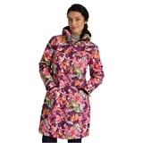 Пальто демісезонне Huppa Minna, р.S, бордовий з принтом (12678010-44034-00S) - Pampik