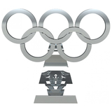 Колекційна модель-конструктор Metal Time Rings of Strength Олімпійські кільця (MT021Y) - Pampik