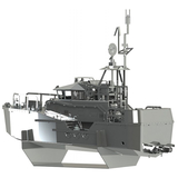 Колекційна модель-конструктор Metal Time Guardian of the Coasts Катер берегової охорони механічний (MT018) - Pampik - 2