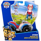 Игровой набор Spin Master Paw Patrol Базовый спасательный автомобиль с водителем Райдер (SM97237/6071212) - Pampik