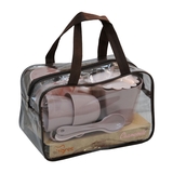 Набор посуды чайный Tigres Ромашка, 14 элементов, пудровый (39940) - Pampik