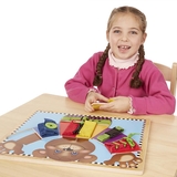 Бизиборд Melissa & Doug Деревянная доска с застежками (SM93464/6075184) - Pampik - 4