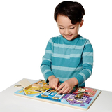 Бизиборд Melissa & Doug Деревянная доска с задвижками (SM93406/6075185) - Pampik - 8