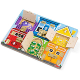 Бизиборд Melissa & Doug Деревянная доска с задвижками (SM93406/6075185) - Pampik - 4