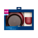 Набір посуду LOVI з чашкою Tamarillo (21/532_red) - Pampik