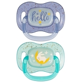 Силіконова симетрична пустушка Canpol Babies NightGlow, 0-6 міс., синій (34/942_blu) - Pampik - 2