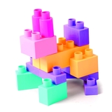 Конструктор Wader Big Blocks, 50 элементов, розовый (41297) - Pampik - 5