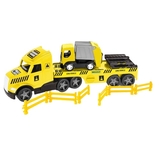 Игровой набор Wader Magic Truck Technic Эвакуатор с мусоровозом, желтый (36441) - Pampik