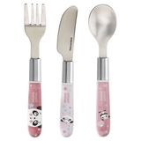 Набір столових приборів Canpol babies Exotic Animals нержавіюча сталь, рожевий (9/477_pin2) - Pampik