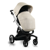 Універсальна коляска 2 в 1 Ibebe i-stop 18, екошкіра, бежевий (ib-is-18) - Pampik - 3