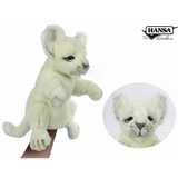М'яка іграшка на руку Hansa Puppet Біле Левеня, 32 см (7850) - Pampik - 2