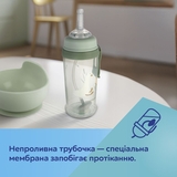 Бідончик непроливайка Canpol babies з трубочкою і обважнювачем Гуси, 350 мл (56/510_gre) - Pampik - 4