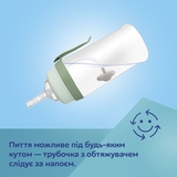 Бідончик непроливайка Canpol babies з трубочкою і обважнювачем Гуси, 350 мл (56/510_gre) - Pampik - 3