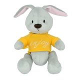 М'яка іграшка Tigres Зайчик Джессі Enjoy, 25 см, сірий (ЗА-0060) - Pampik