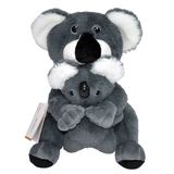 Іграшка Tigres Коала з дитинчатою, 22 см, сірий з білим (ІГ-0145) - Pampik