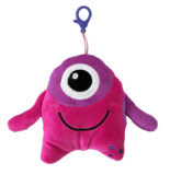 М'яка іграшка-брелок Tigres Монстрик Фіола, 15 см (ІГ-0154) - Pampik