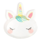Одноразові тарілки Talking Tables WE HEART UNICORNS Єдиноріг, 8 шт. (UNICORN-PLATE-FACE) - Pampik